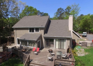 This is a GAF Timberline HD Lifetime Roofing System with Weathered Wood Shingles