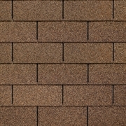 Image of GAF's Royal Sovereign Golden Cedar three-tab shingle swatch